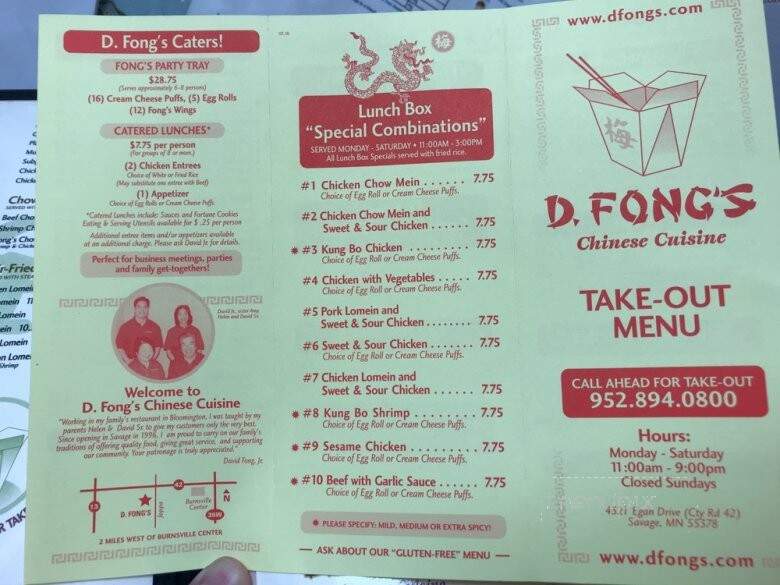 D Fong's Chinese Cuisine - Savage, MN