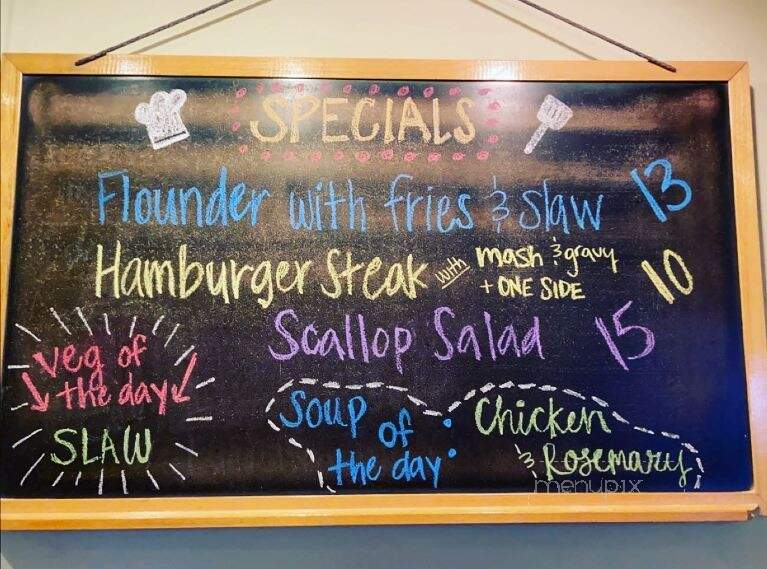 Cypress Creek Grill - Elizabeth City, NC menu_pic
