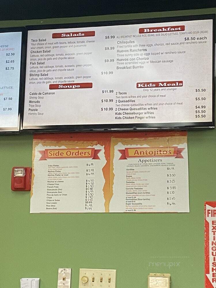 Manny's Burrito Express - Schaumburg, IL menu_pic