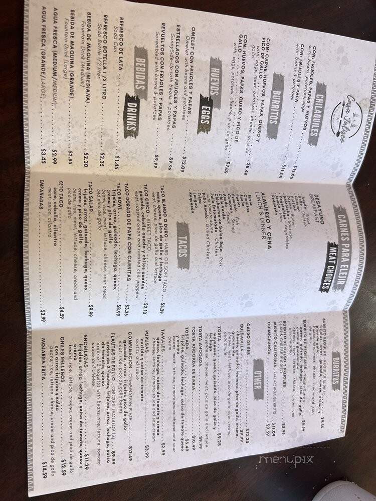 Casa Jalisco - West Sacramento, CA menu_pic