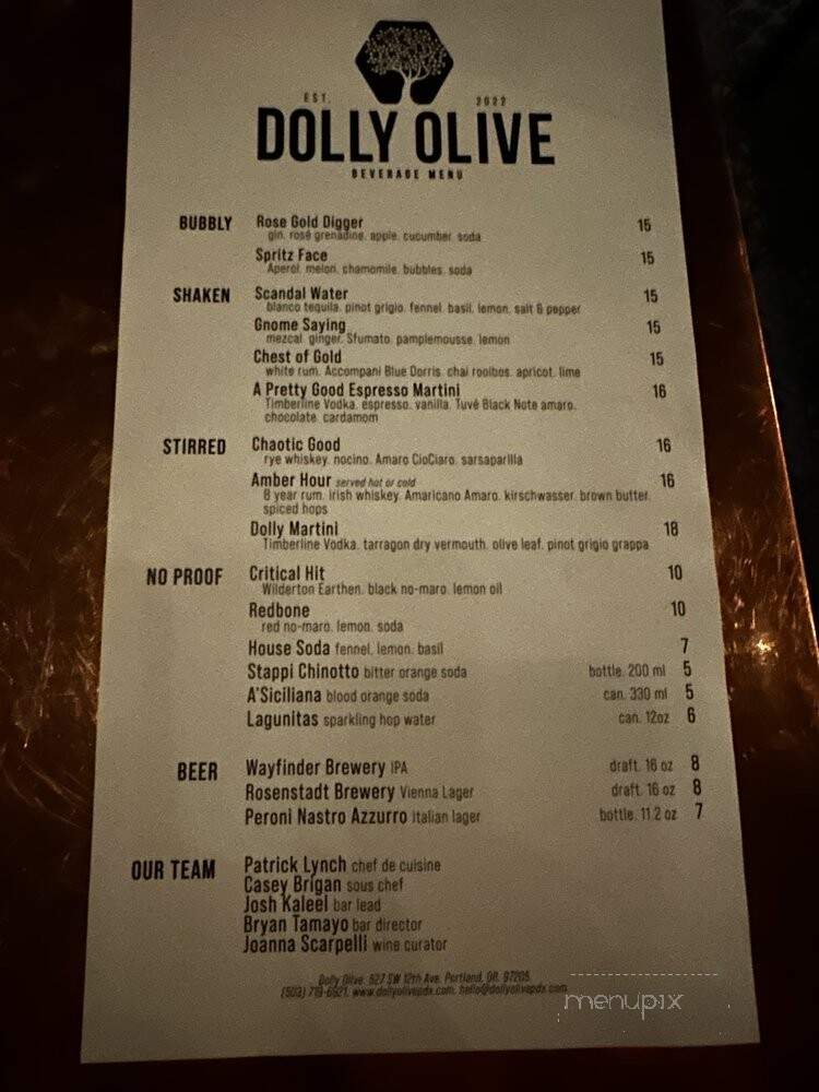 Dolly Olive - Portland, OR