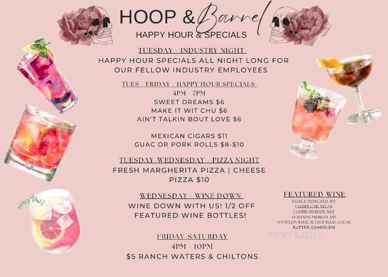 Hoop and Barrel - Midland, TX menu_pic