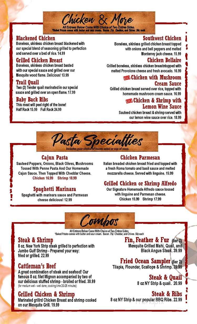 Texas A1 Steaks and Seafood - Portland, TX menu_pic