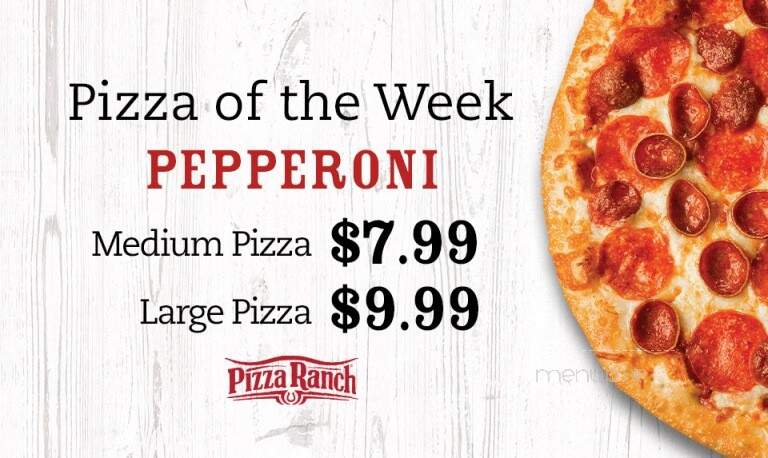 Pizza Ranch - Harlan, IA menu_pic