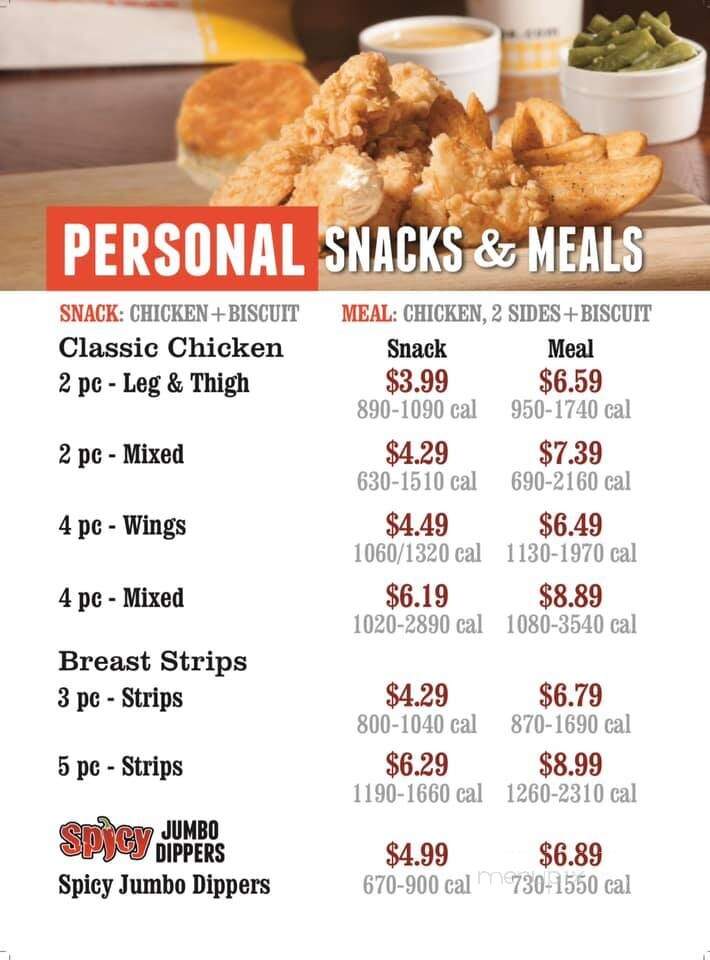 Lee's Famous Recipe Chicken - Lawrenceburg, KY menu_pic