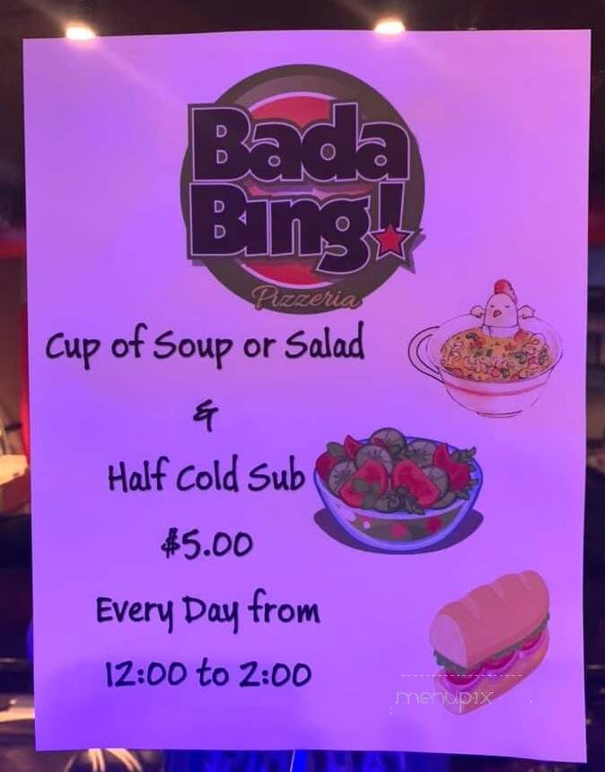 Bada Bing Pizza & Wings - Methuen, MA menu_pic