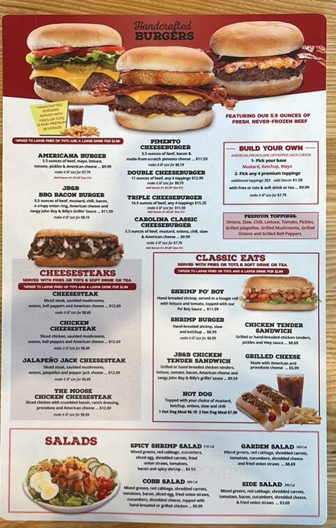 Hwy 55 Burgers Shakes & Fries - Benson, NC menu_pic