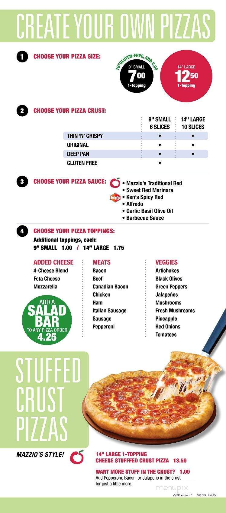 Mazzio's Pizza - Enid, OK menu_pic