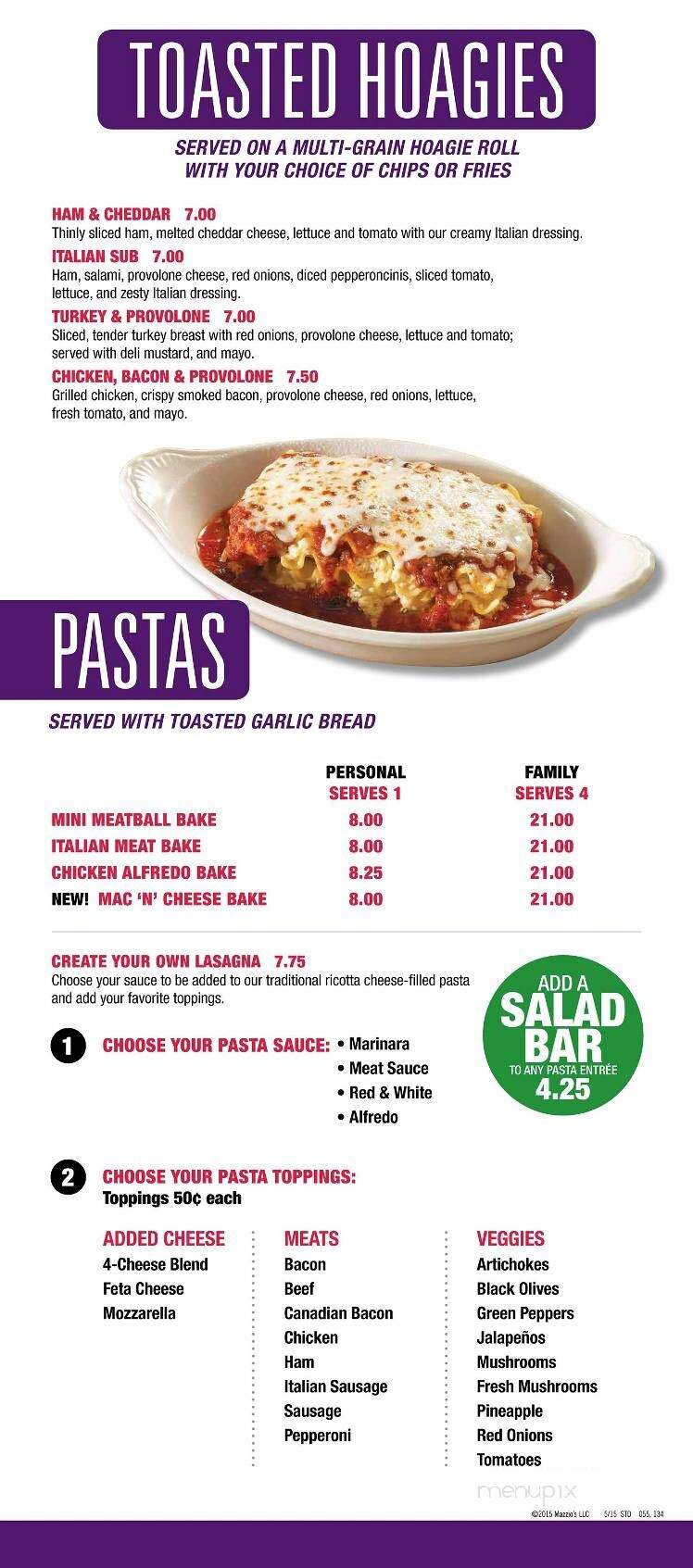 Mazzio's Pizza - Enid, OK menu_pic