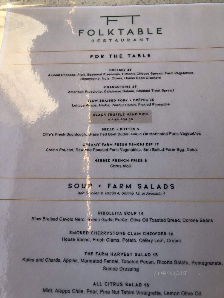 FolkTable Restaurant - Sonoma, CA
