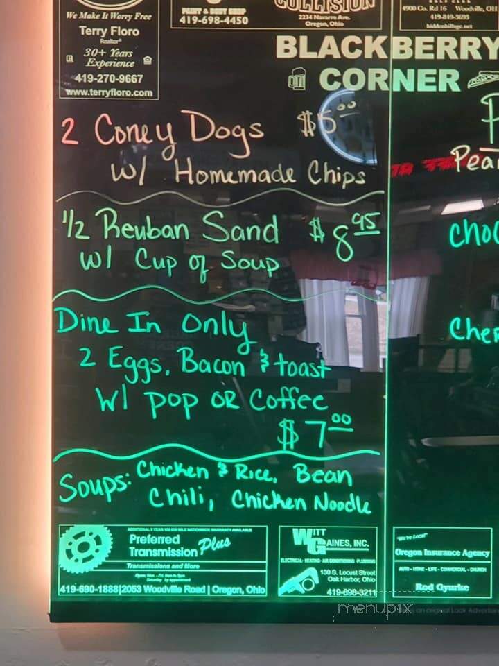 Blackberry Corners - Martin, OH menu_pic
