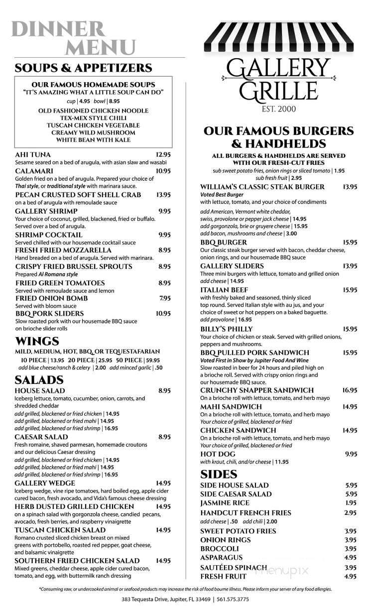 Gallery Grille - Tequesta, FL menu_pic