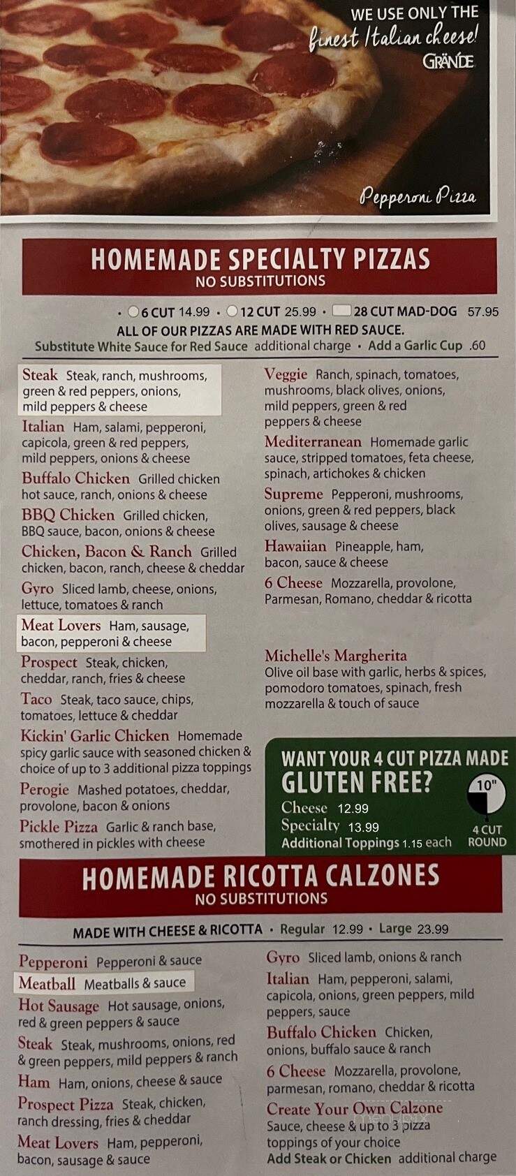 Prospect Pizza - Prospect, PA menu_pic
