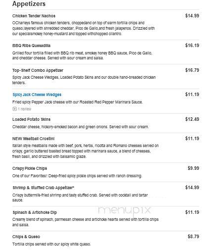 O'Charley's - Franklin, TN menu_pic