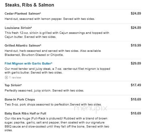 O'Charley's - Franklin, TN menu_pic