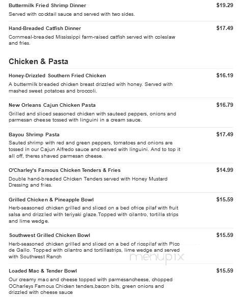 O'Charley's - Franklin, TN menu_pic