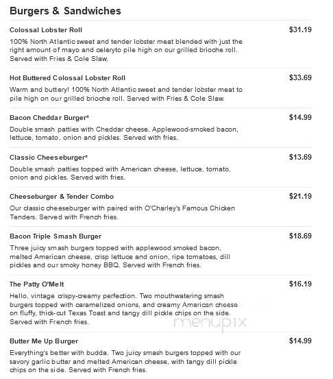 O'Charley's - Franklin, TN menu_pic