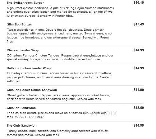 O'Charley's - Franklin, TN menu_pic