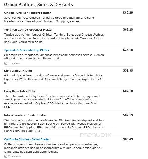 O'Charley's - Franklin, TN menu_pic