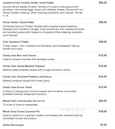 O'Charley's - Franklin, TN menu_pic