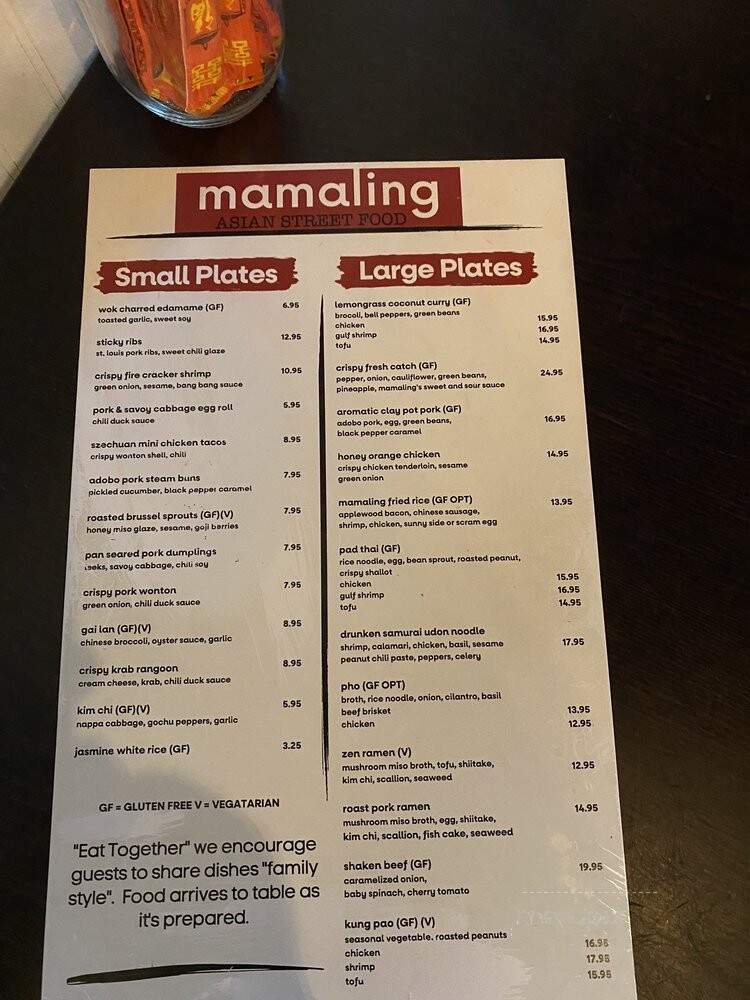 Mamaling Asian Street Food - Palm Coast, FL menu_pic