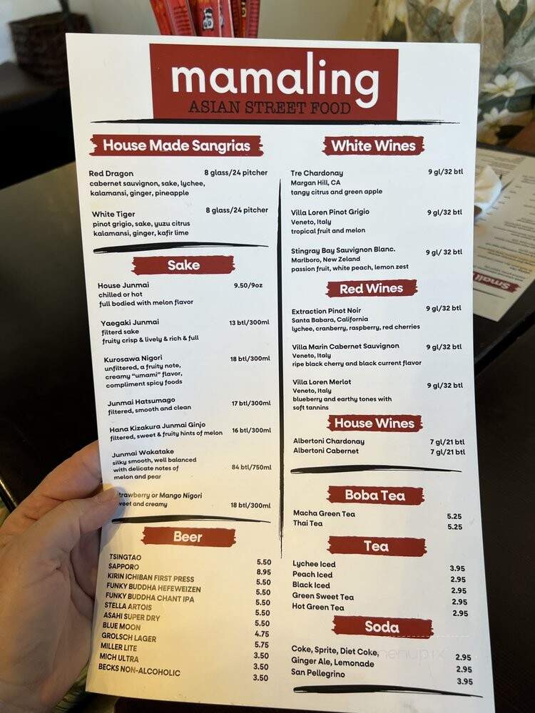 Mamaling Asian Street Food - Palm Coast, FL menu_pic