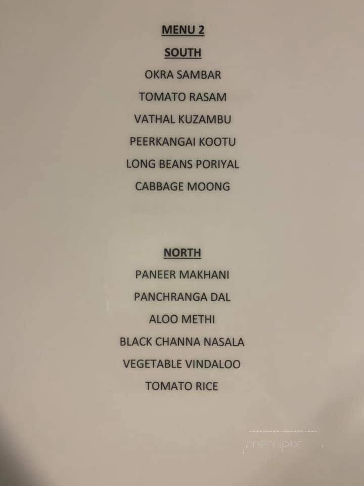 Mylapore - Roseville, CA menu_pic