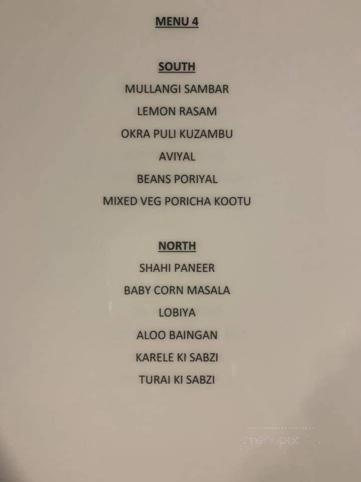 Mylapore - Roseville, CA menu_pic