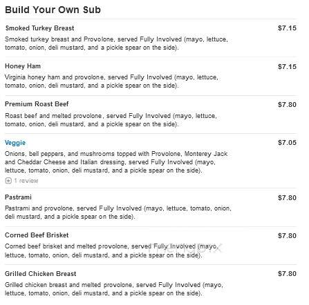 Firehouse Subs - Westbrook, ME menu_pic