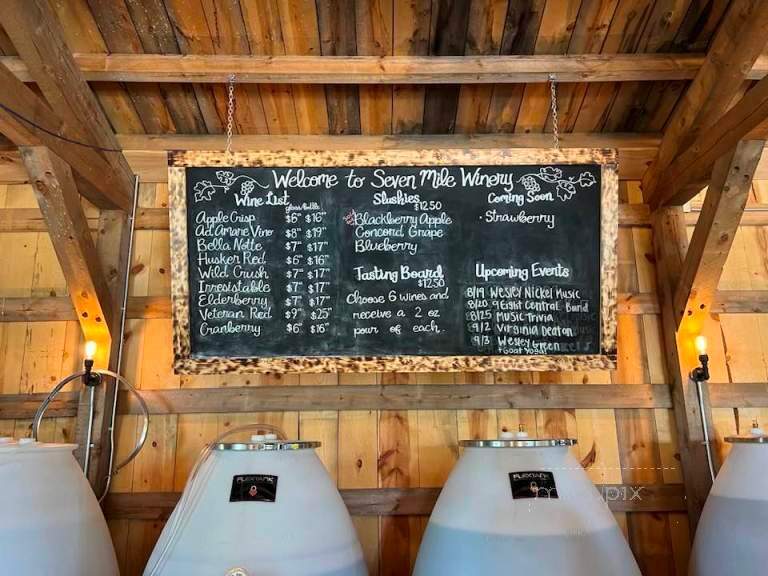 Seven Mile Winery - Middletown, OH menu_pic