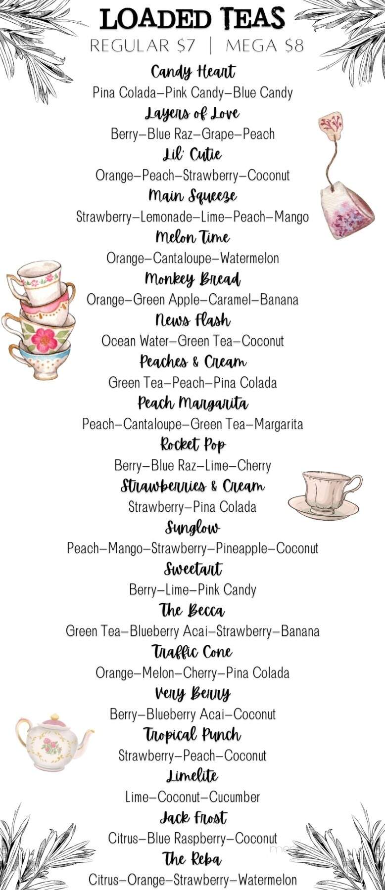Alabasters Tea Bar - Cornelia, GA menu_pic