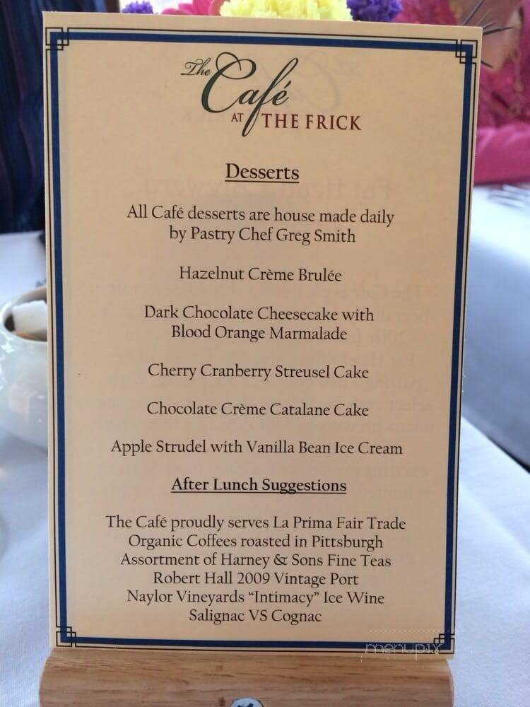 Cafe at the Frick - Pittsburgh, PA