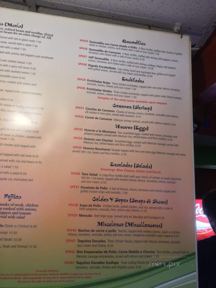 La Tienda Latina - Gainesville, FL menu_pic