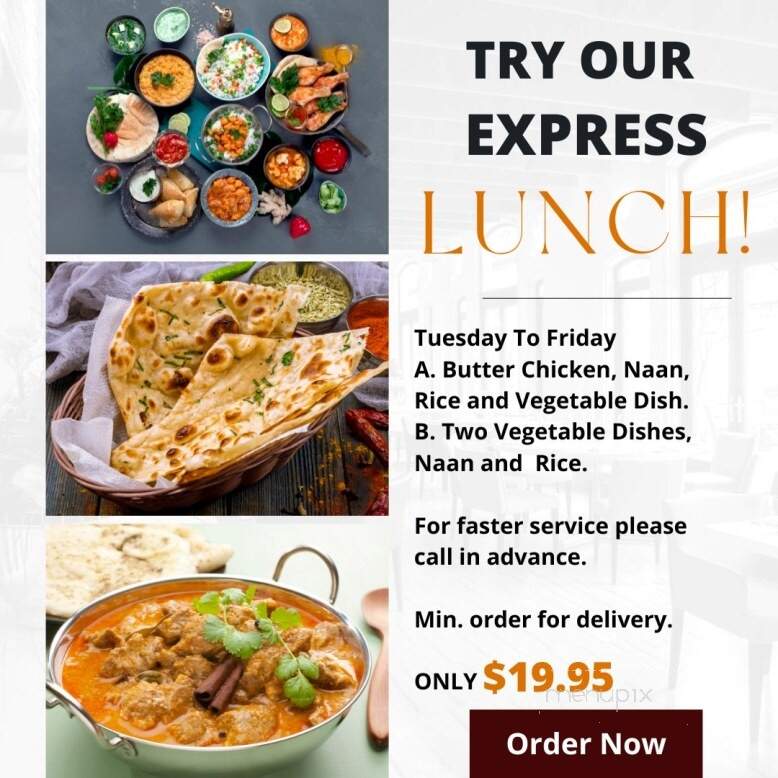 Spice- taste of india - Kamloops, BC menu_pic