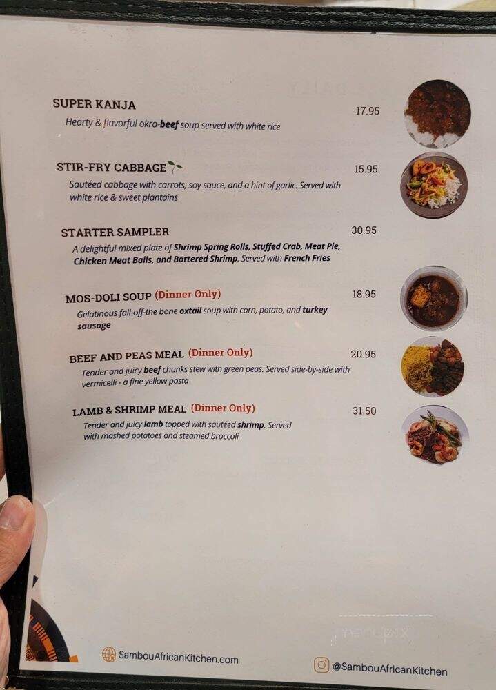 Sambou's African Kitchen - Jackson, MS menu_pic