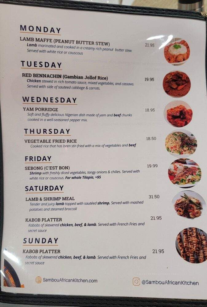 Sambou's African Kitchen - Jackson, MS menu_pic