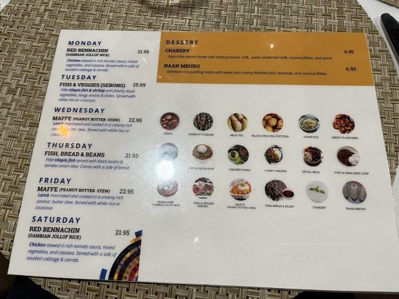 Sambou's African Kitchen - Jackson, MS menu_pic