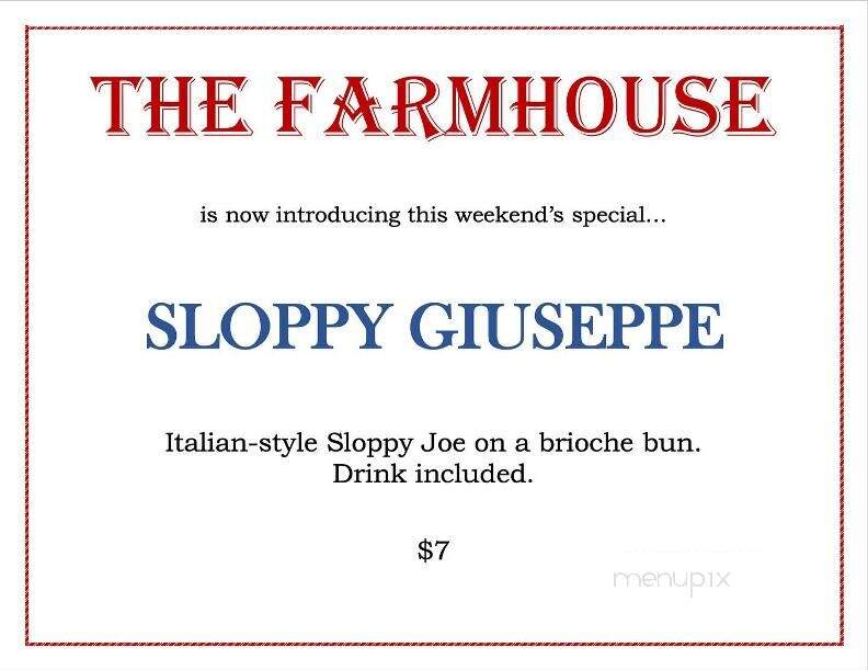The Farmhouse - Patterson, NY menu_pic