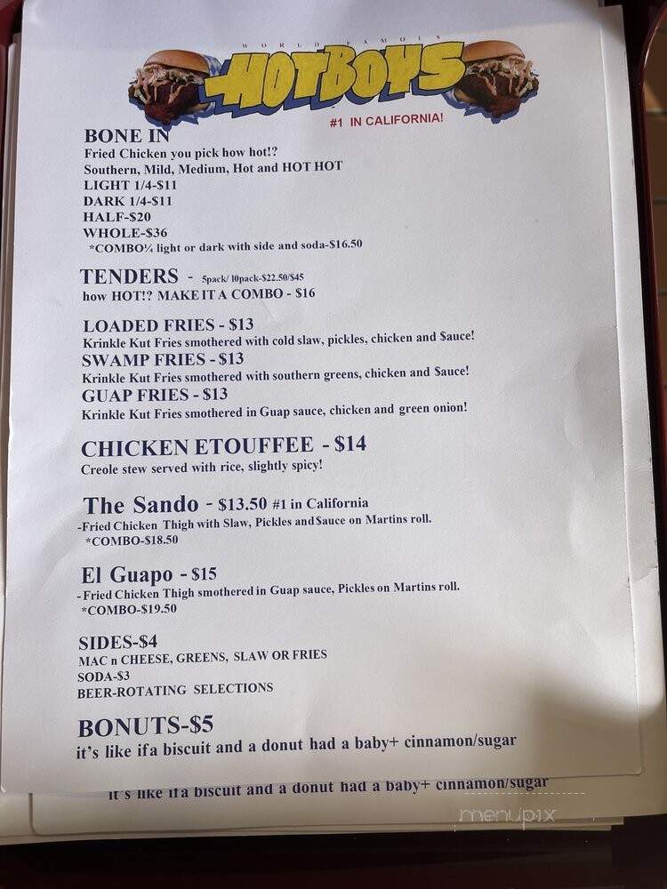 World Famous Hotboys - Walnut Creek, CA menu_pic