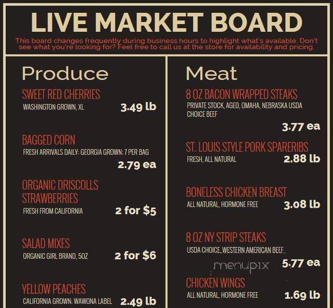 Freshfields Farm - Jacksonville, FL menu_pic