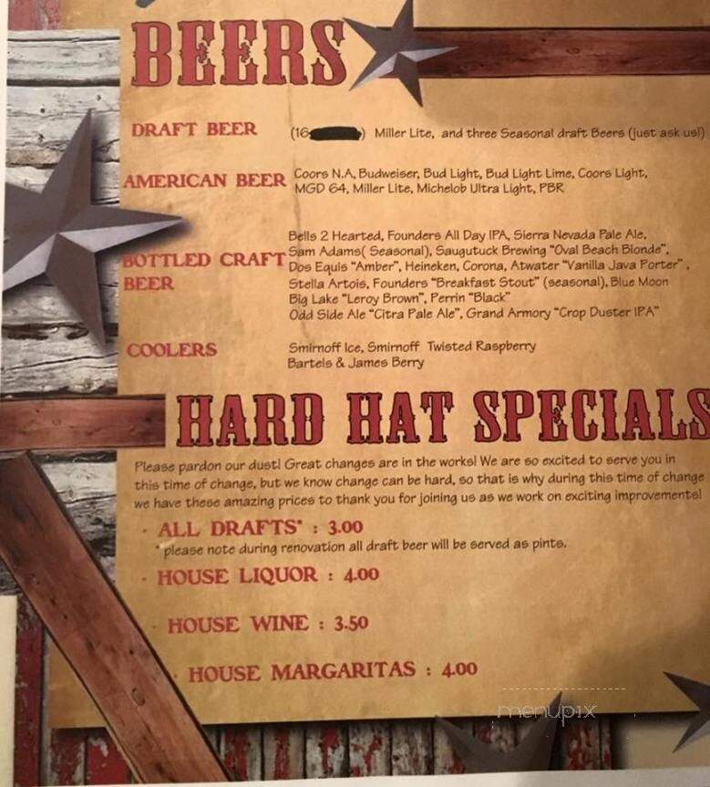 Crazy Horse Steakhouse - Holland, MI menu_pic
