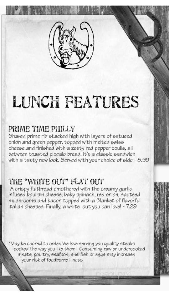 Crazy Horse Steakhouse - Holland, MI menu_pic
