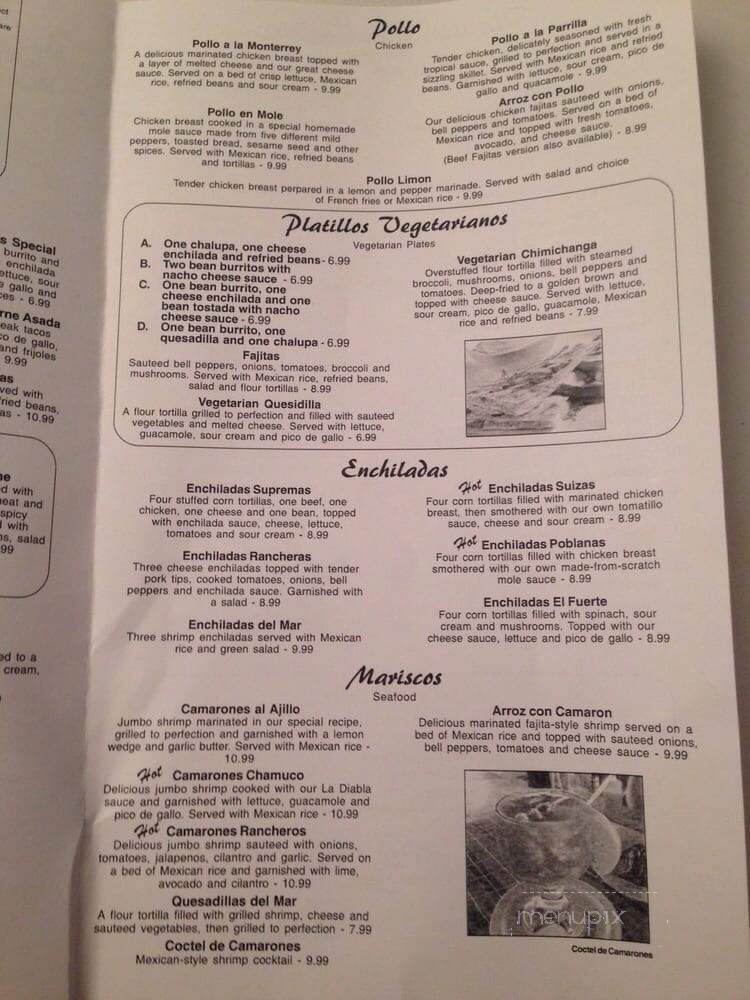 Pelancho's - Middlesboro, KY menu_pic