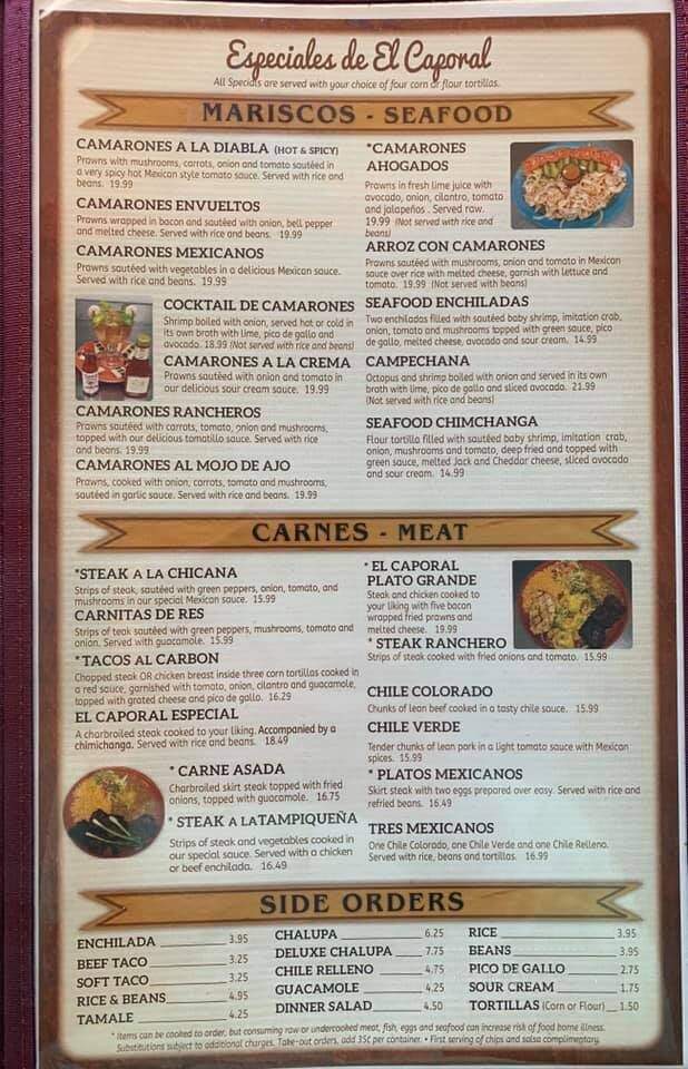 El Caporal-Prosser - Prosser, WA menu_pic