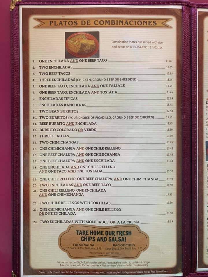 El Caporal-Prosser - Prosser, WA menu_pic