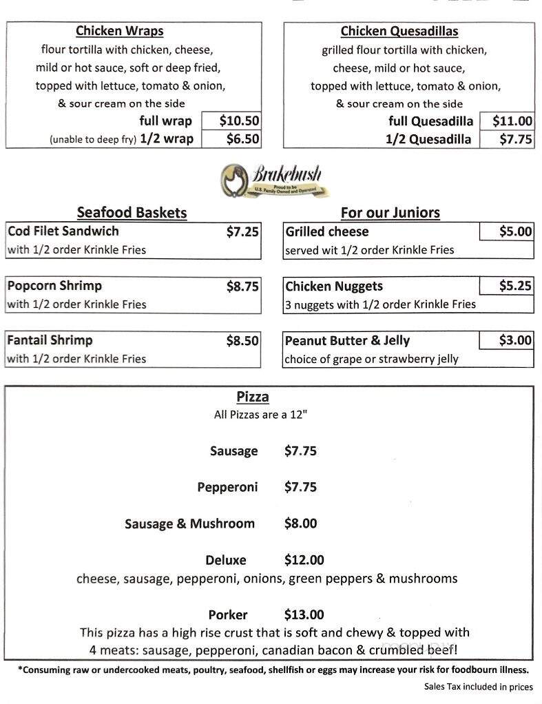 Rustic Inn - Athelstane, WI menu_pic