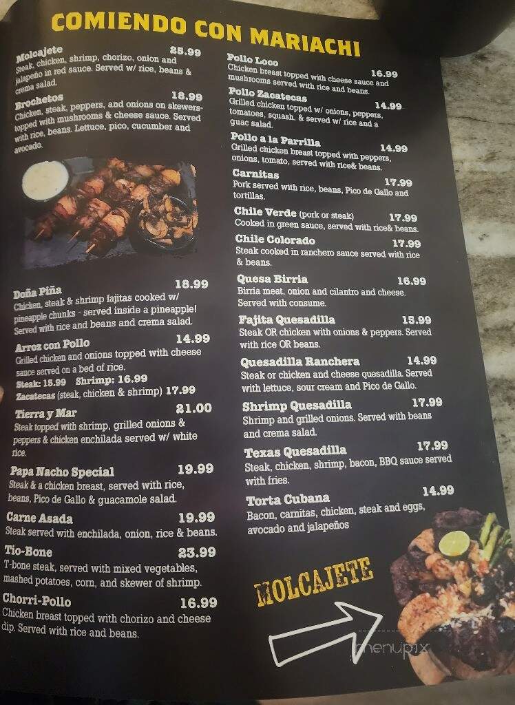 Papa Nacho Mexican Bar & Grill - Newport News, VA menu_pic