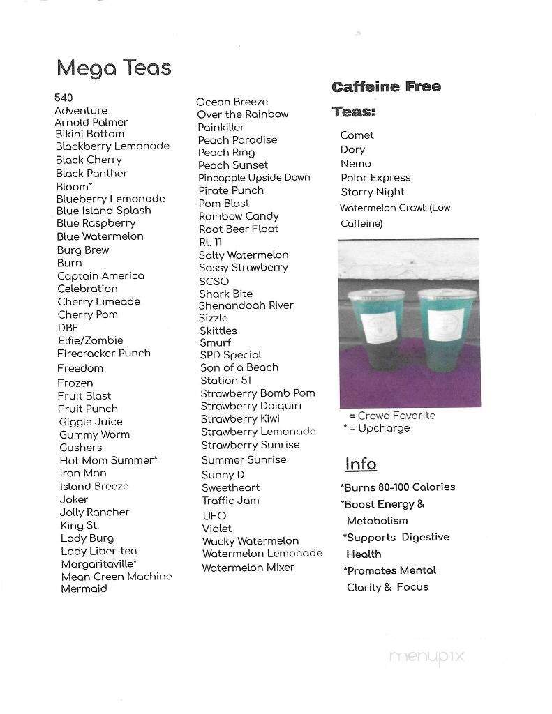 Burg Nutrition - Strasburg, VA menu_pic