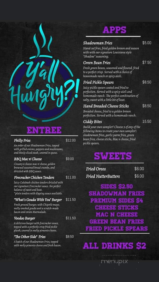 Twice A Town Taproom - Salem, SC menu_pic