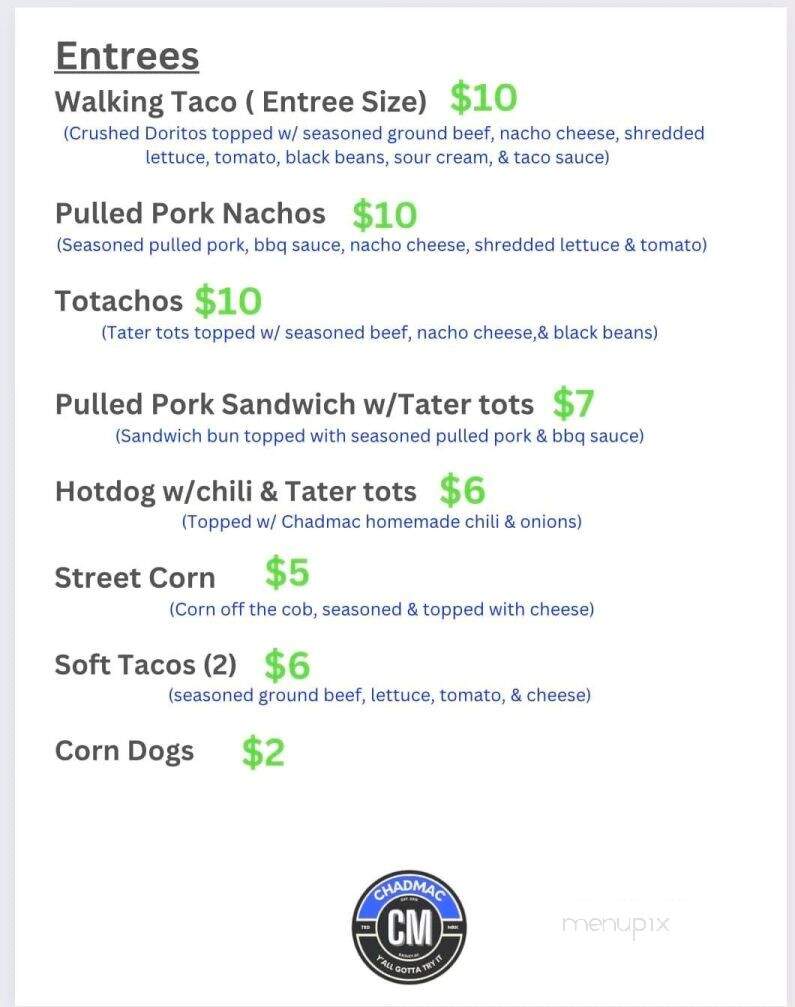 Twice A Town Taproom - Salem, SC menu_pic